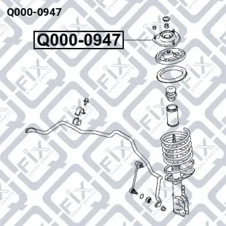 Опора амортизатора Q-fix Q000-0947