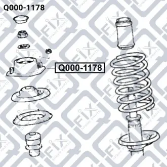 Опора переднього амортизатора Q-fix Q000-1178