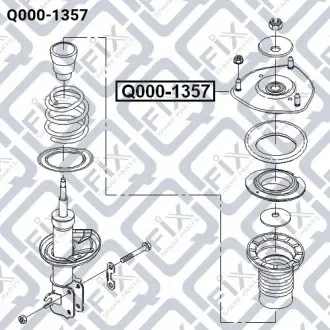 Опора переднього амортизатора Q-fix Q000-1357
