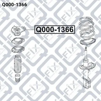 Опора переднього амортизатора Q-fix Q000-1366