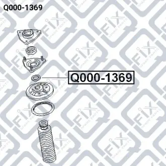 Подшипник опоры амортизатора переднего Q-fix Q000-1369