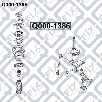 Опора переднього амортизатора Q-fix Q000-1386