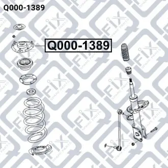 Опора переднього амортизатора Q-fix Q000-1389