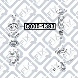 Опора амортизатора Q-fix Q000-1393
