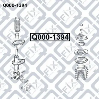 Крепление переднего правого амортизатора Q-fix Q000-1394