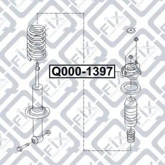 Кріплення заднього амортизатора Q-fix Q000-1397