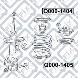 Крепление переднего амортизатора Q-fix Q000-1404