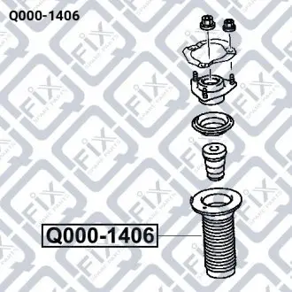 ПИЛЬОВИК ПЕРЕДНЬОГО АМОРТИЗАТОРА Q-fix Q000-1406