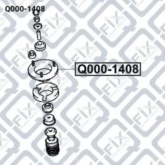 ОПОРА АМОРТИЗАТОРА ПЕРЕДНЕГО Q-fix Q000-1408
