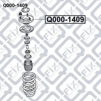 КРЕПЛЕНИЕ АМОРТ ПЕРЕДН (К-Т) Q-fix Q000-1409