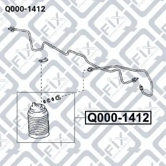 ПОДУШКА ПНЕВМО ЗАДНЯ L Q-fix Q000-1412