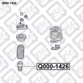 ОТБОЙНИК ПЕРЕДНЕГО АМОРТИЗАТОРА Q-fix Q000-1426