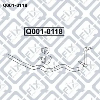 Втулка переднего стабилизатора Q-fix Q001-0118
