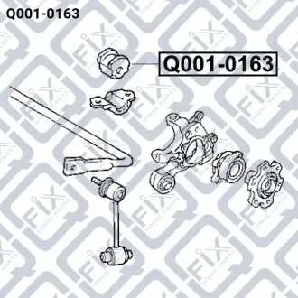 Втулка заднего стабилизатора Q-fix Q001-0163