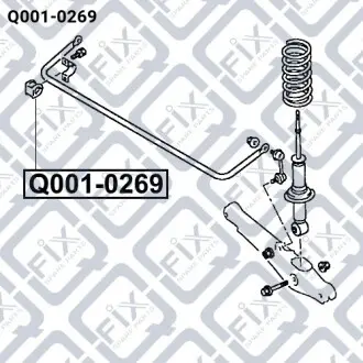 Втулка заднего стабилизатора Q-fix Q001-0269