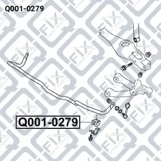 Втулка заднего стабилизатора Q-fix Q001-0279