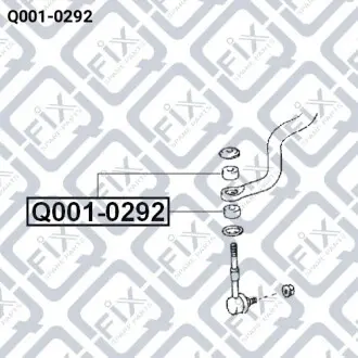 Втулка стойки переднего стабилизатора Q-fix Q001-0292