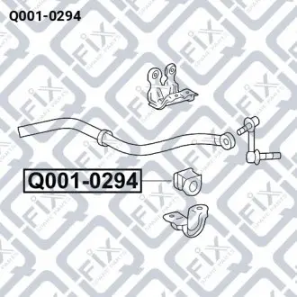 Втулка переднього стабілізатора Q-fix Q001-0294