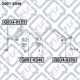 Втулка переднего стабилизатора Q-fix Q001-0346