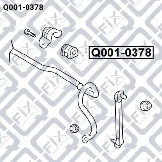 Втулка переднего стабилизатора Q-fix Q001-0378