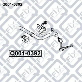Втулка переднього стабілізатора Q-fix Q001-0392