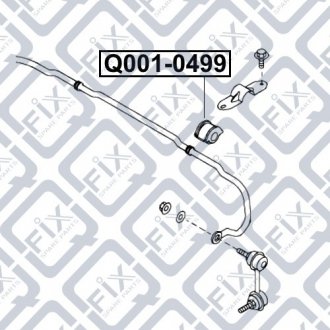 Втулка переднього стабілізатора Q-fix Q001-0499