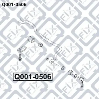 Втулка переднего стабилизатора Q-fix Q001-0506