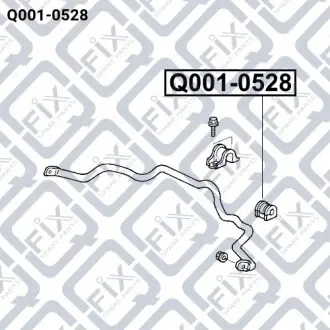 Втулка переднього стабілізатора Q-fix Q001-0528