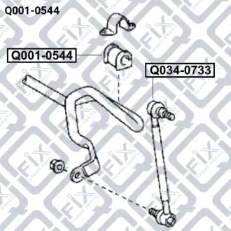 Втулка переднего стабилизатора Q-fix Q001-0544