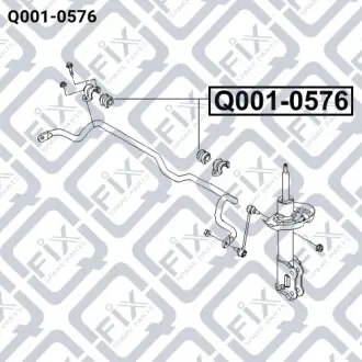 Втулка переднего стабилизатора Q-fix Q001-0576