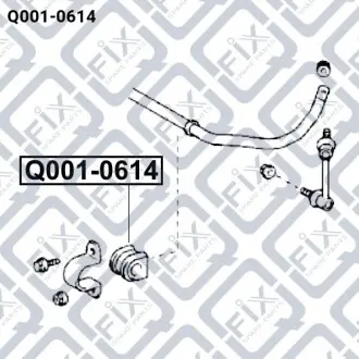 Втулка заднего стабилизатора Q-fix Q001-0614