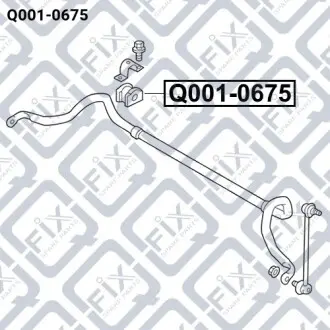 Втулка переднего стабилизатора Q-fix Q001-0675