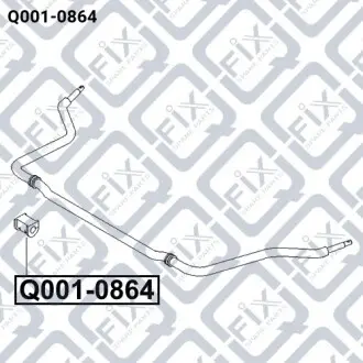Втулка переднего стабилизатора Q-fix Q001-0864