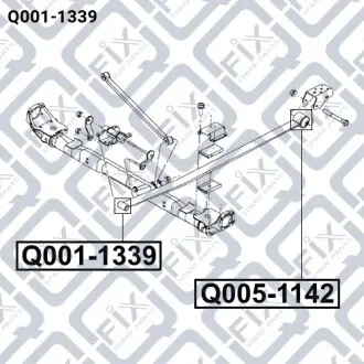 Втулка задней рессоры Q-fix Q001-1339