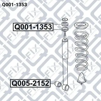 Втулка заднього амортизатора Q-fix Q001-1353