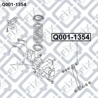 Втулка заднего амортизатора Q-fix Q001-1354