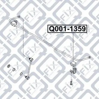 Втулка заднего стабилизатора Q-fix Q001-1359