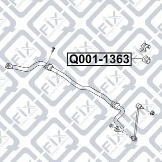 Втулка переднего стабилизатора Q-fix Q001-1363