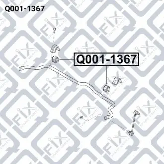 Втулка переднего стабилизатора Q-fix Q001-1367