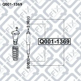 ВТУЛКА ЗАДНЕГО АМОРТИЗАТОРА Q-fix Q001-1369