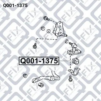 ВТУЛКА СТАБ-РА ПЕРЕДН D 31 Q-fix Q001-1375