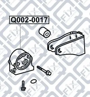 Сайлентблок передней подушки двигателя Q-fix Q002-0017