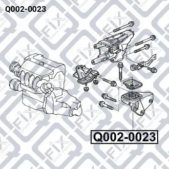 Подушка двигуна ліва Q-fix Q002-0023