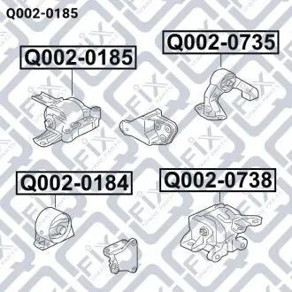 Подушка двигателя правая (гидравлическая) Q-fix Q002-0185
