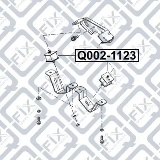 Подушка двигателя Q-fix Q002-1123