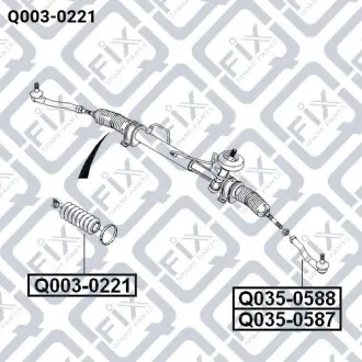 Пильовик рульової рейки Q-fix Q003-0221