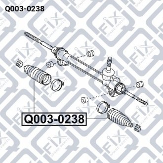 Пильовик рульової рейки Q-fix Q003-0238