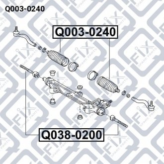 Пильовик рульової рейки Q-fix Q003-0240