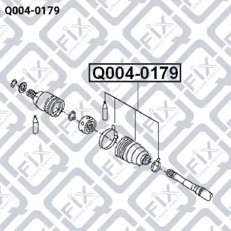 Пильовик шрус внутрішній комплект Q-fix Q004-0179