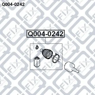 Пыльник шрус наружный комплект Q-fix Q004-0242